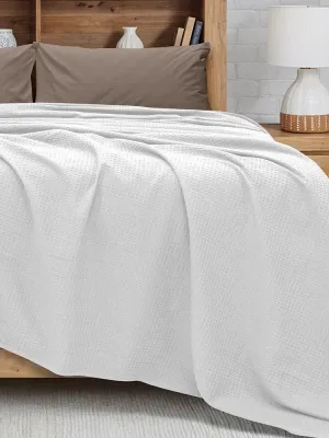 LINO Κουβέρτα King size (240x260) Πικέ Cocoon Λευκό