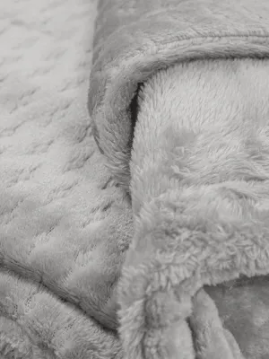 LINO Κουβέρτα Μονή (160x220) Sherpa Lofti Ασημί