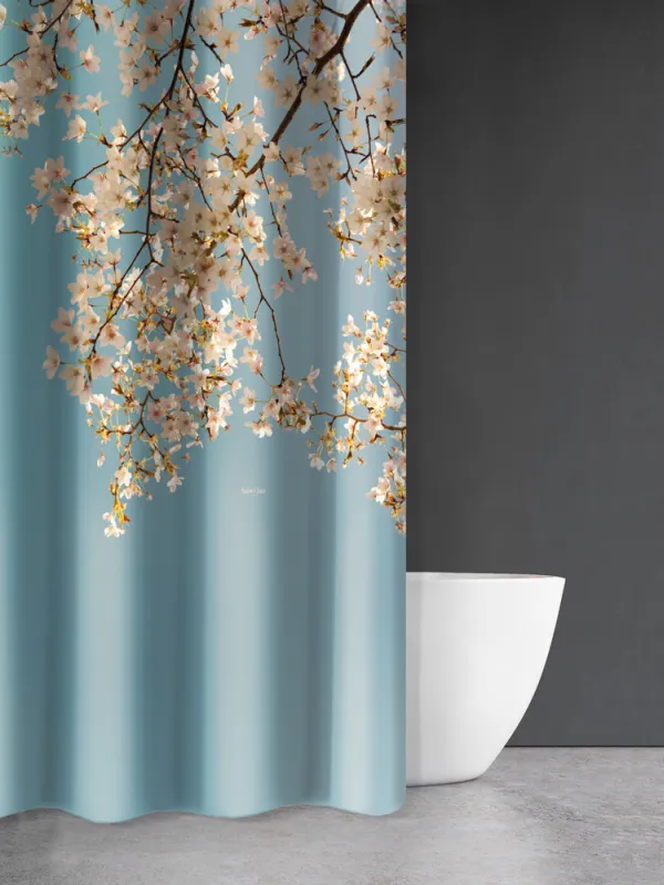 Προϊόν Κουρτίνα Μπάνιου Zen Body Des 814 με Κρίκους  Εικόνα