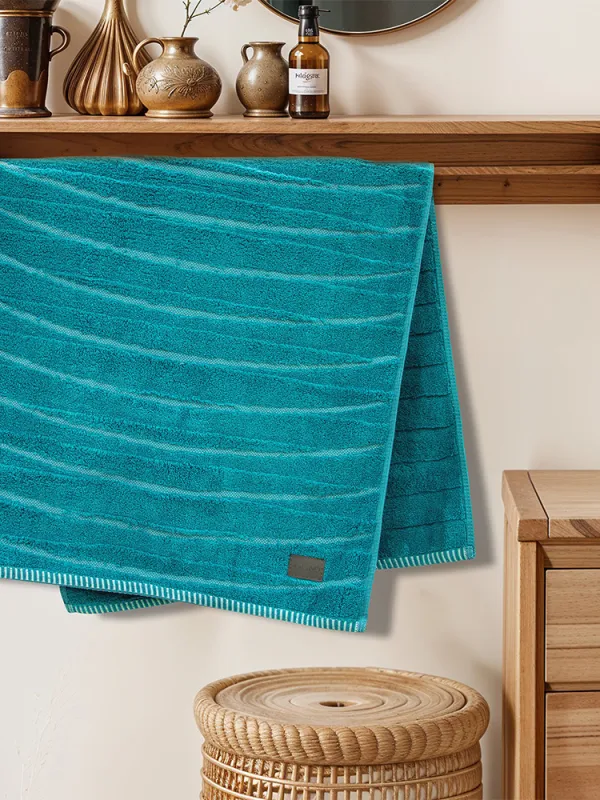 Προϊόν LINO Πετσέτα Προσώπου (50x100) Loomline Πετρόλ Εικόνα