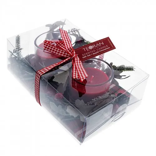 Προϊόν Χριστουγεννιάτικο Αρωματικο Κερί Apple Cinnamon Σετ 2 Τεμαχίων - σετ 2 τεμαχίων Εικόνα