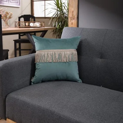 Προϊόν Μαξιλαροθήκη Velvet 15 Με Κρόσι - 30x50cm με γέμιση Εικόνα