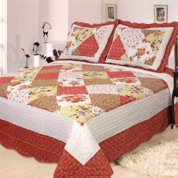 Προϊόν ΚΟΥΒΕΡΛΙ σετ (160cm x 220cm + 1 x 50cm x 70cm) CH9809Y Εικόνα