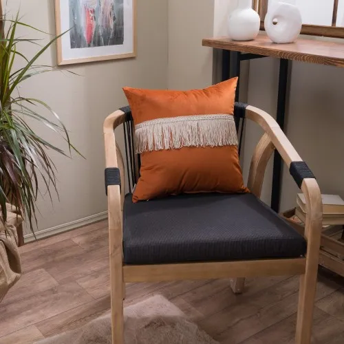 Προϊόν Μαξιλαροθήκη Velvet 05 Με Κρόσι - 45x45cm Εικόνα