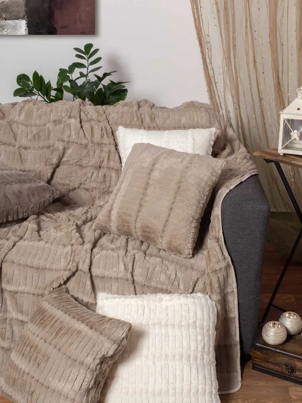 Προϊόν ΜΑΞΙΛΑΡΟΘΗΚΗ  stripe (65cm x 65cm) μπέζ Εικόνα