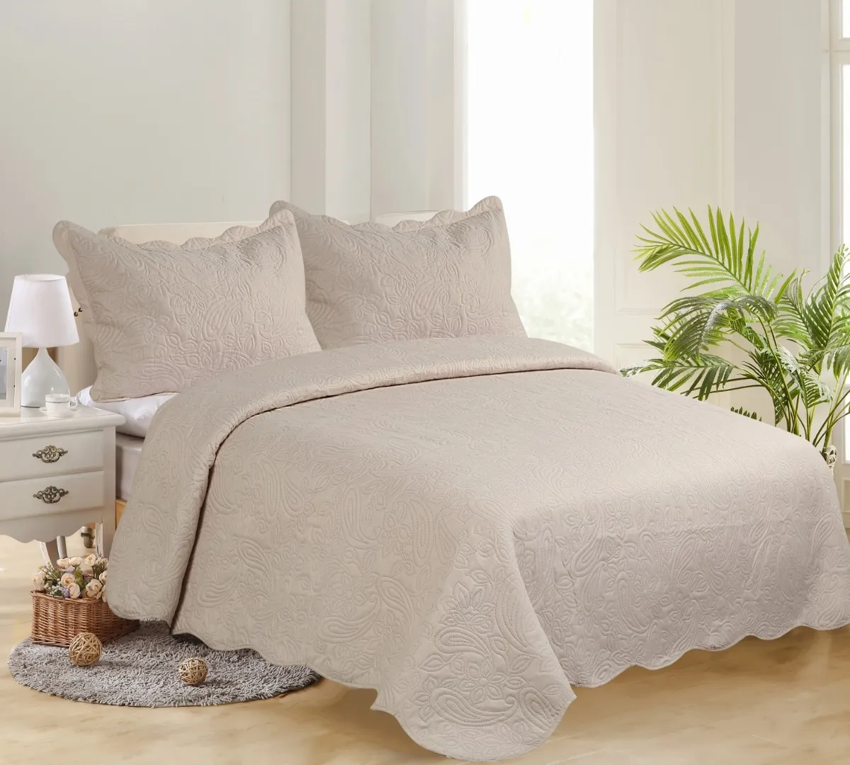 ΜΟΝΟ ΚΟΥΒΕΡΛΙ SOLID ( 160cm x 220cm + 1 x 50cm x 70cm ) camel/camel