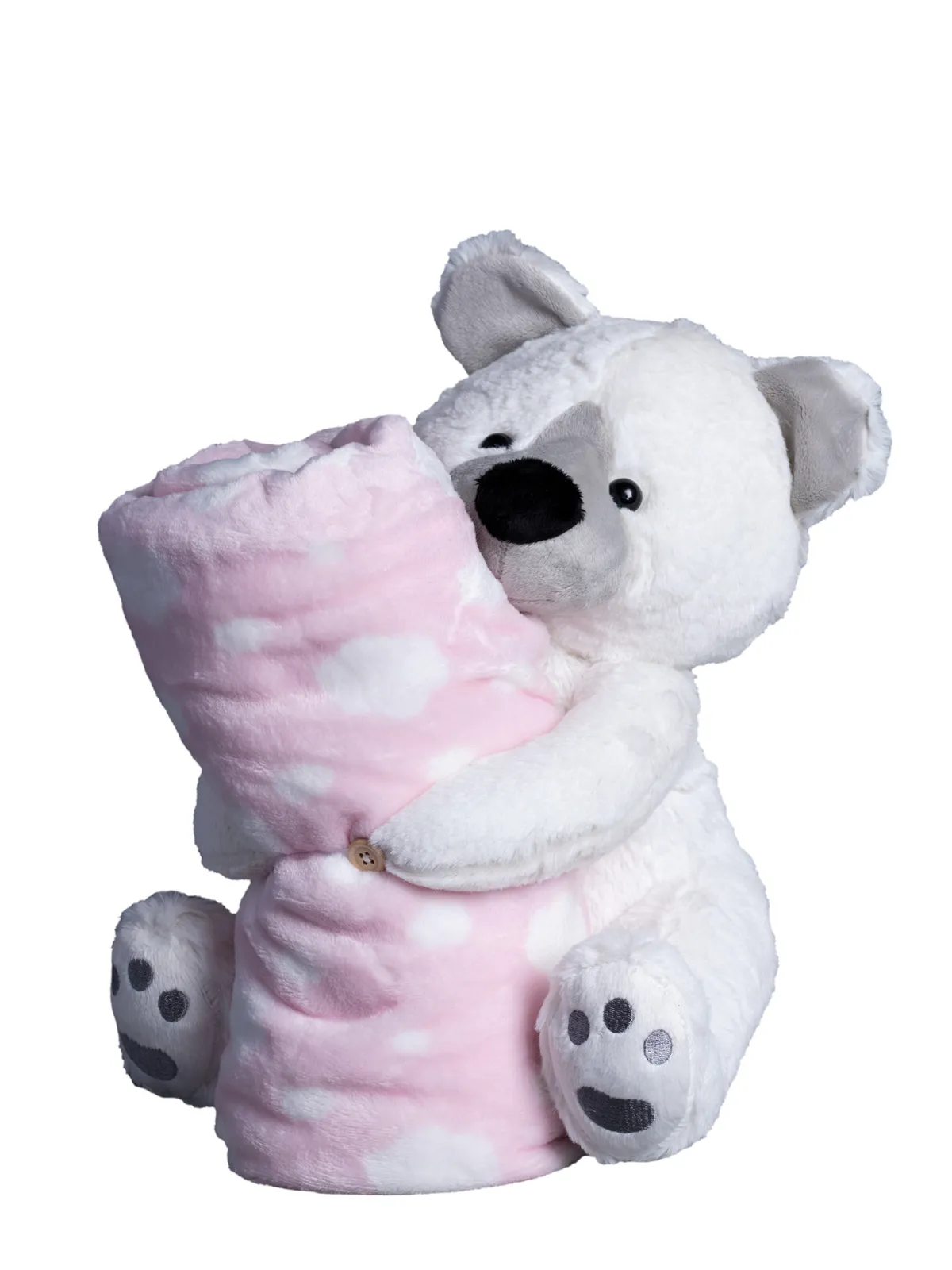 ΒΕΒΕ FLANNEL ΚΟΥΒΕΡΤΑΚΙ (80cm x 120cm) αρκουδάκι ρόζ