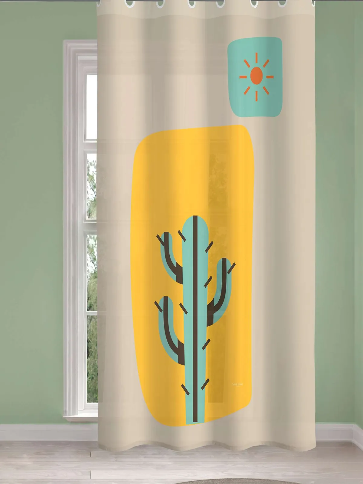 Παιδική & Βρεφική Κουρτίνα Soft-Touch Indian με Τρουκς 