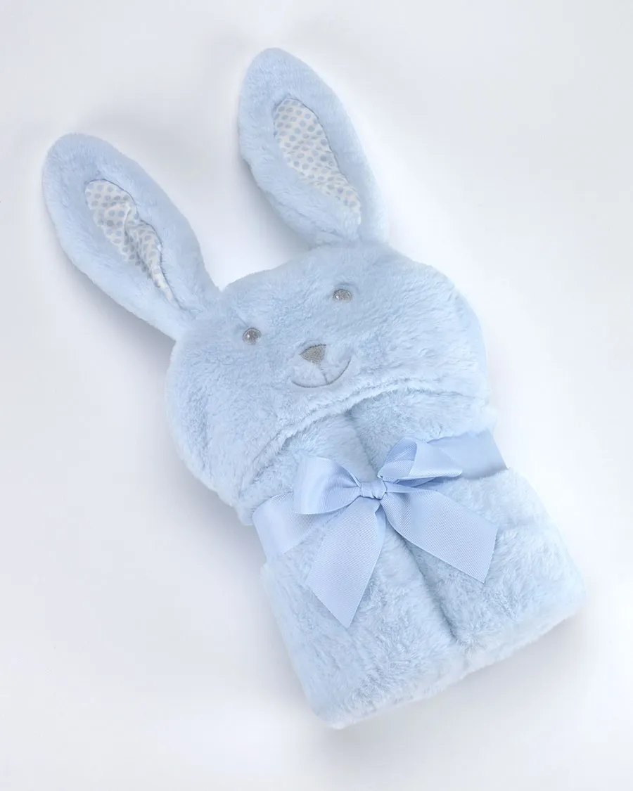 Κουβέρτα Pompon Rabbit 75Χ95cm Γαλάζιο MORA