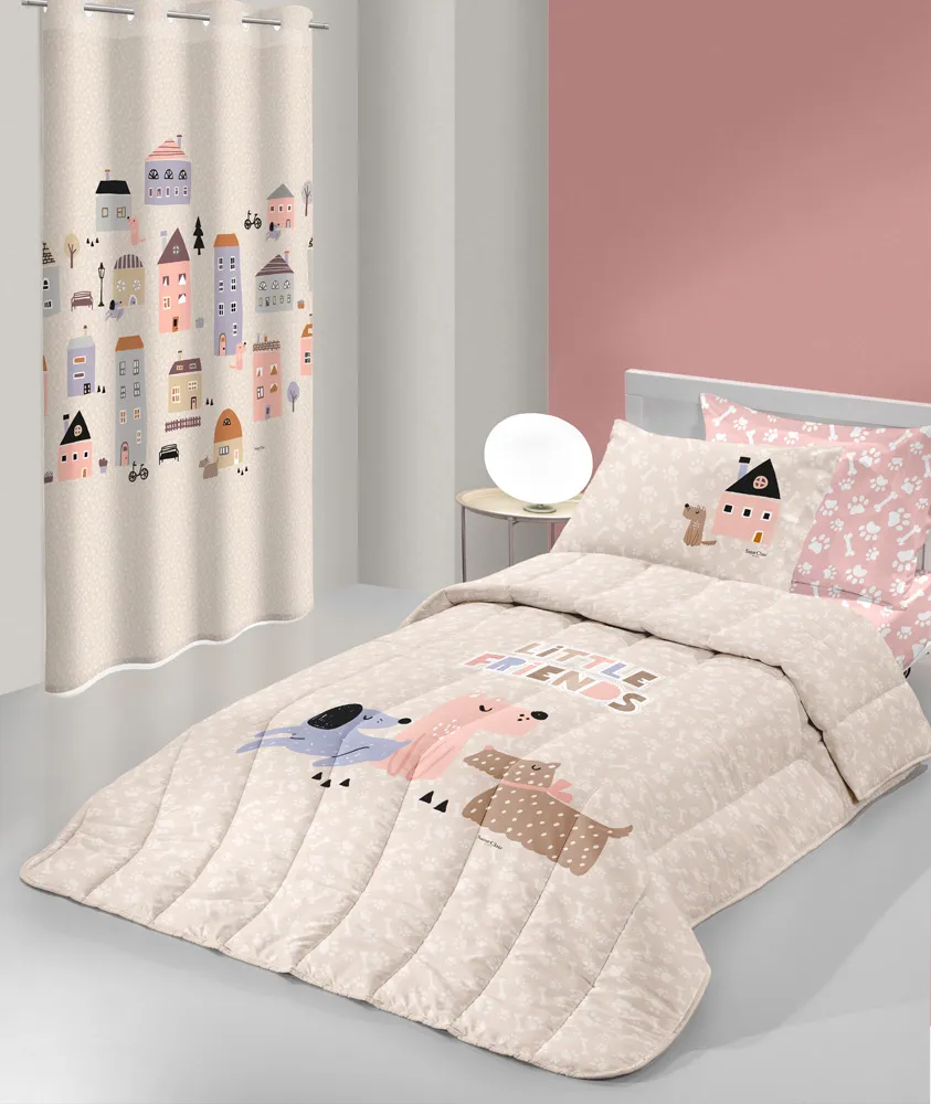 Παιδικό Πάπλωμα Puppy Pink 160x220