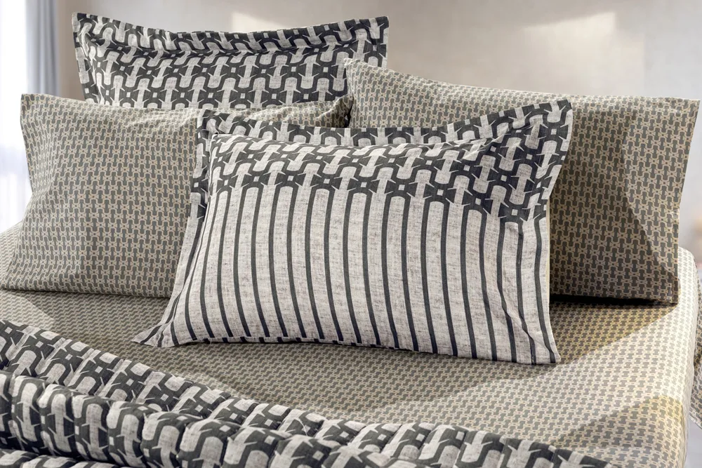 Ζεύγος Μαξιλαροθήκες Oxford Vesta Natural 