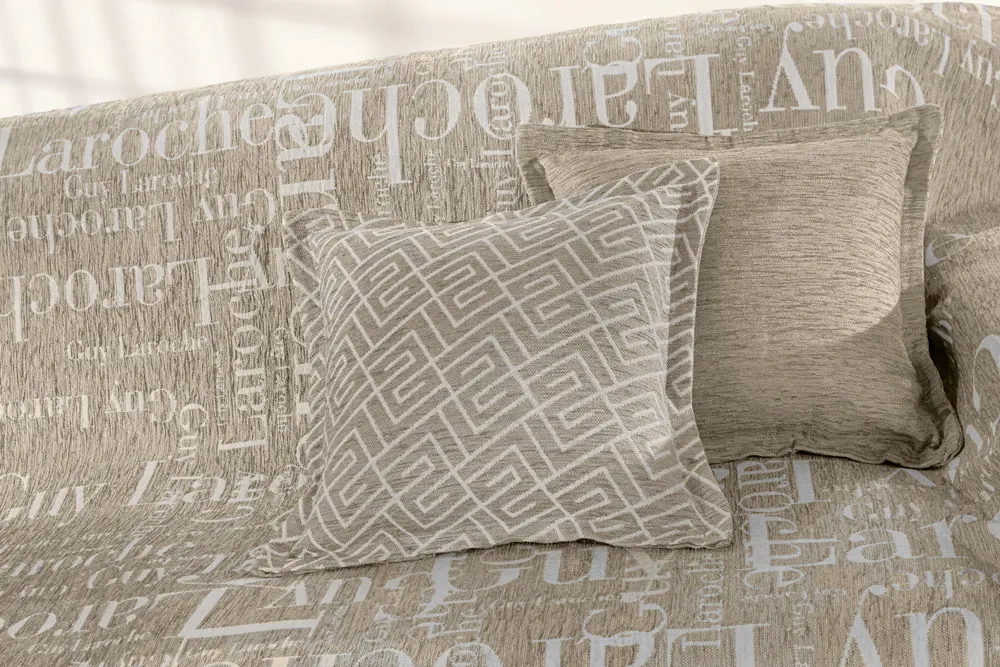 Διακοσμητική Μαξιλαροθήκη Stamp Taupe 
