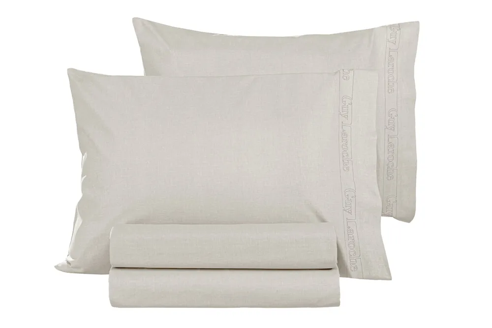 Ζεύγος Μαξιλαροθήκες Color Plus Ivory 