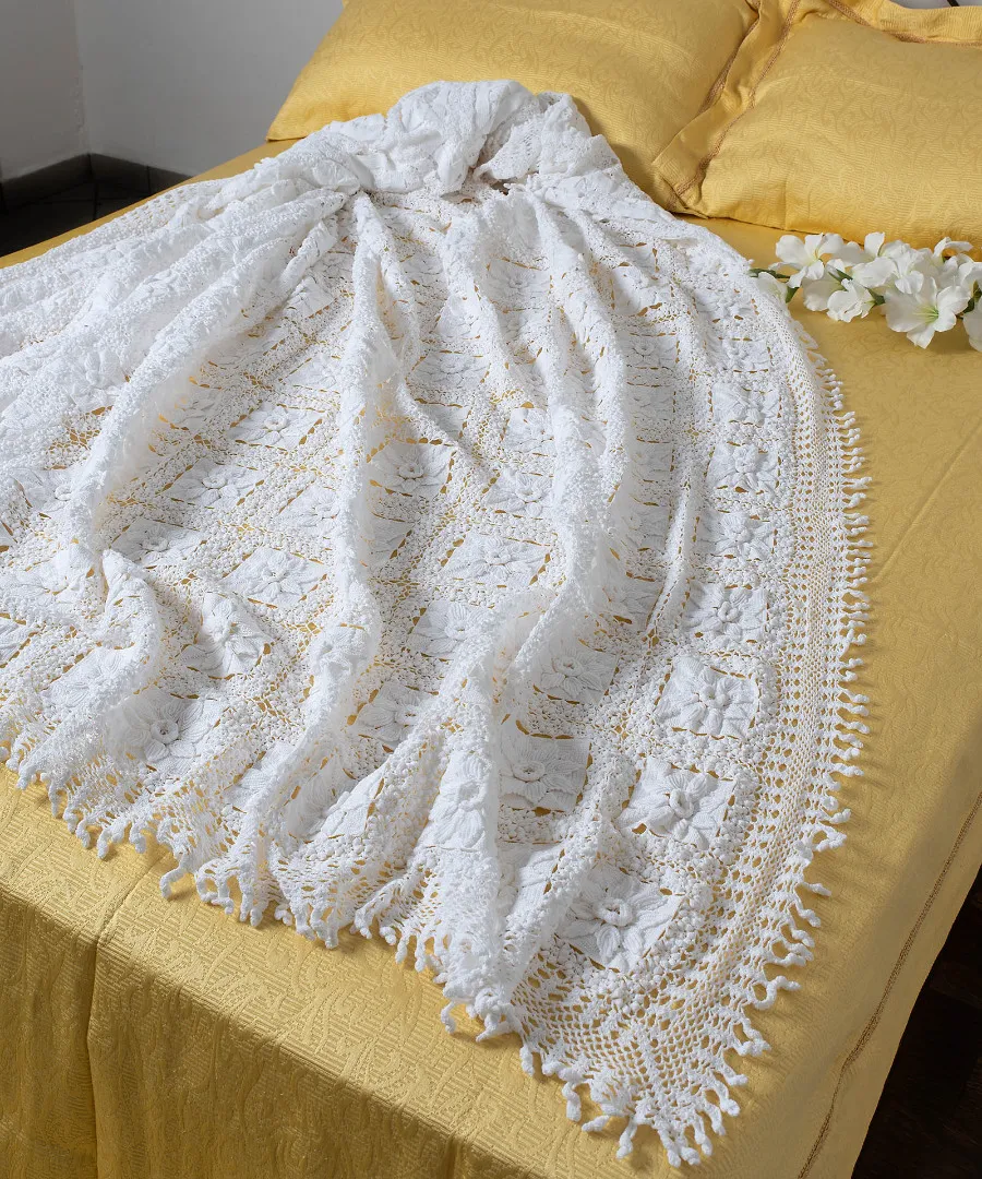 Χειροποίητη πλεκτή κουβέρτα 4452 (225cm x 250cm)