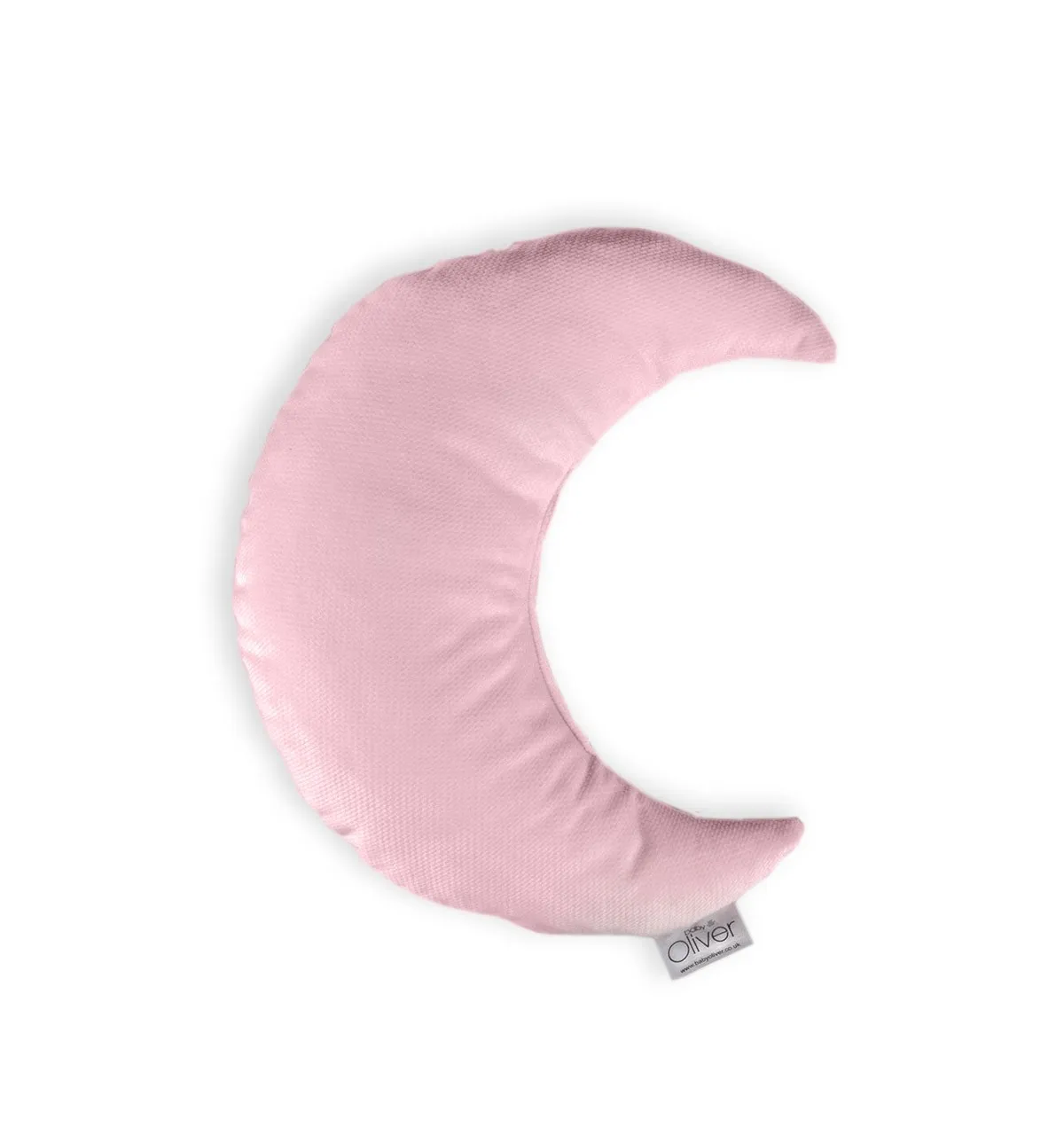 Oliver Baby Μαξιλάρι Διακοσμητικό Μισοφέγγαρο Βελουτέ Ροζ 30χ26