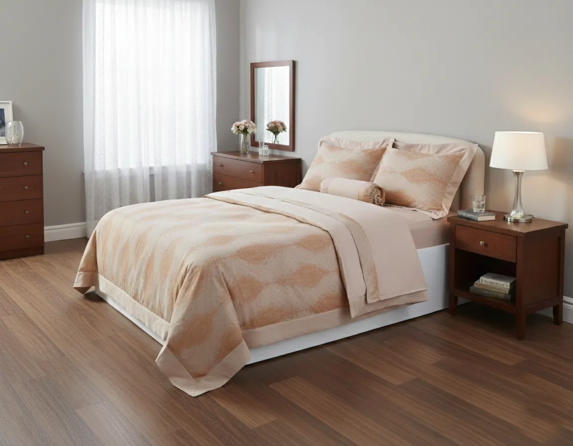 Σετ 6 τεμαχίων υπέρδιπλα σεντόνια ζακάρ (230cm x 250cm) HS010