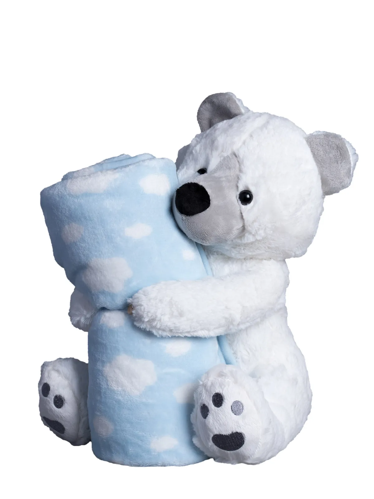 ΒΕΒΕ FLANNEL ΚΟΥΒΕΡΤΑΚΙ (80cm x 120cm) αρκουδάκι σιέλ