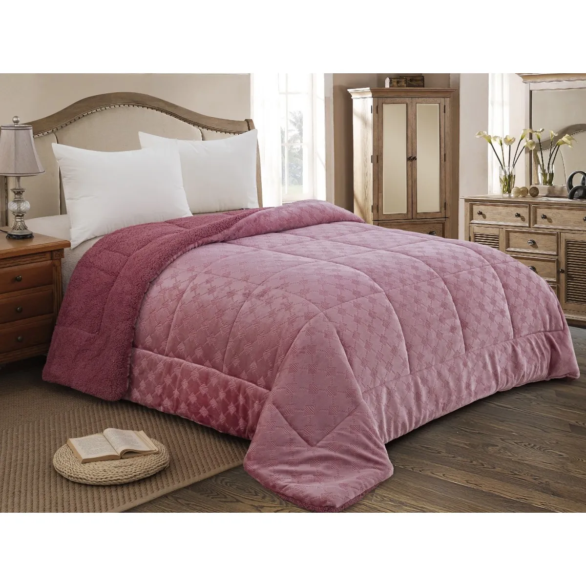 ΚΟΥΒΕΡΤΟΠΑΠΛΩΜΑ ΗΜΙΔΙΠΛΟ 180X240 ADAM HOME (825) APPLE