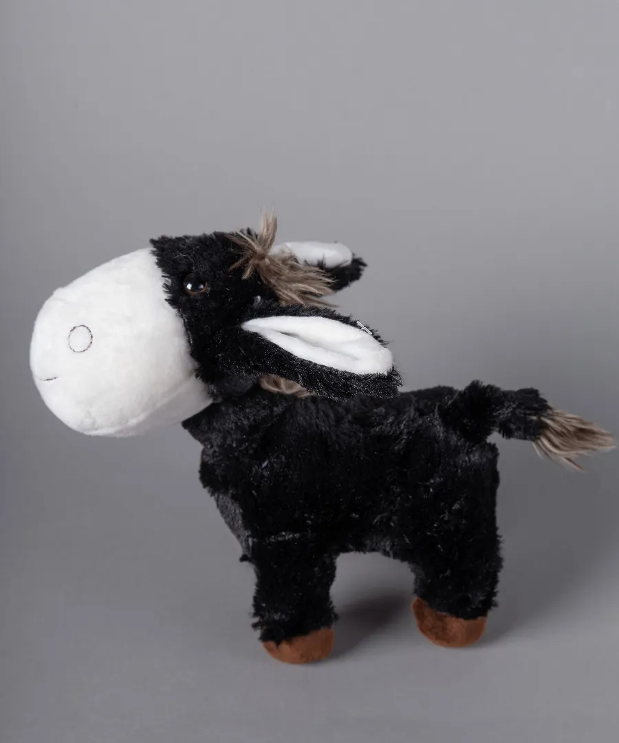 Λούτρινο γαιδουράκι (20cm x 10cm) μαύρο