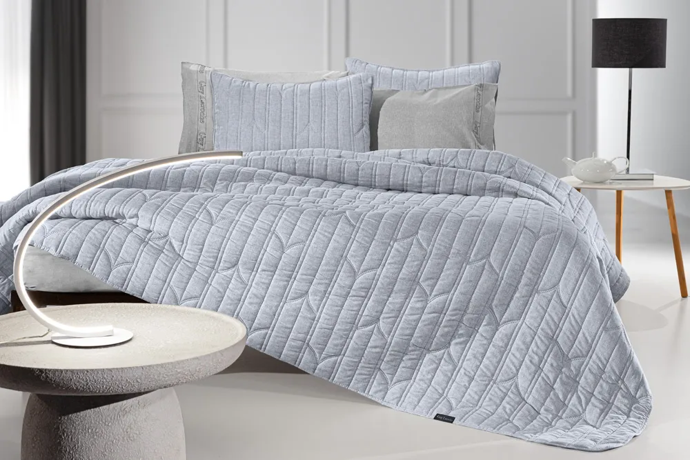 Σετ 2τμχ Κουβερλί Aurora Blue 