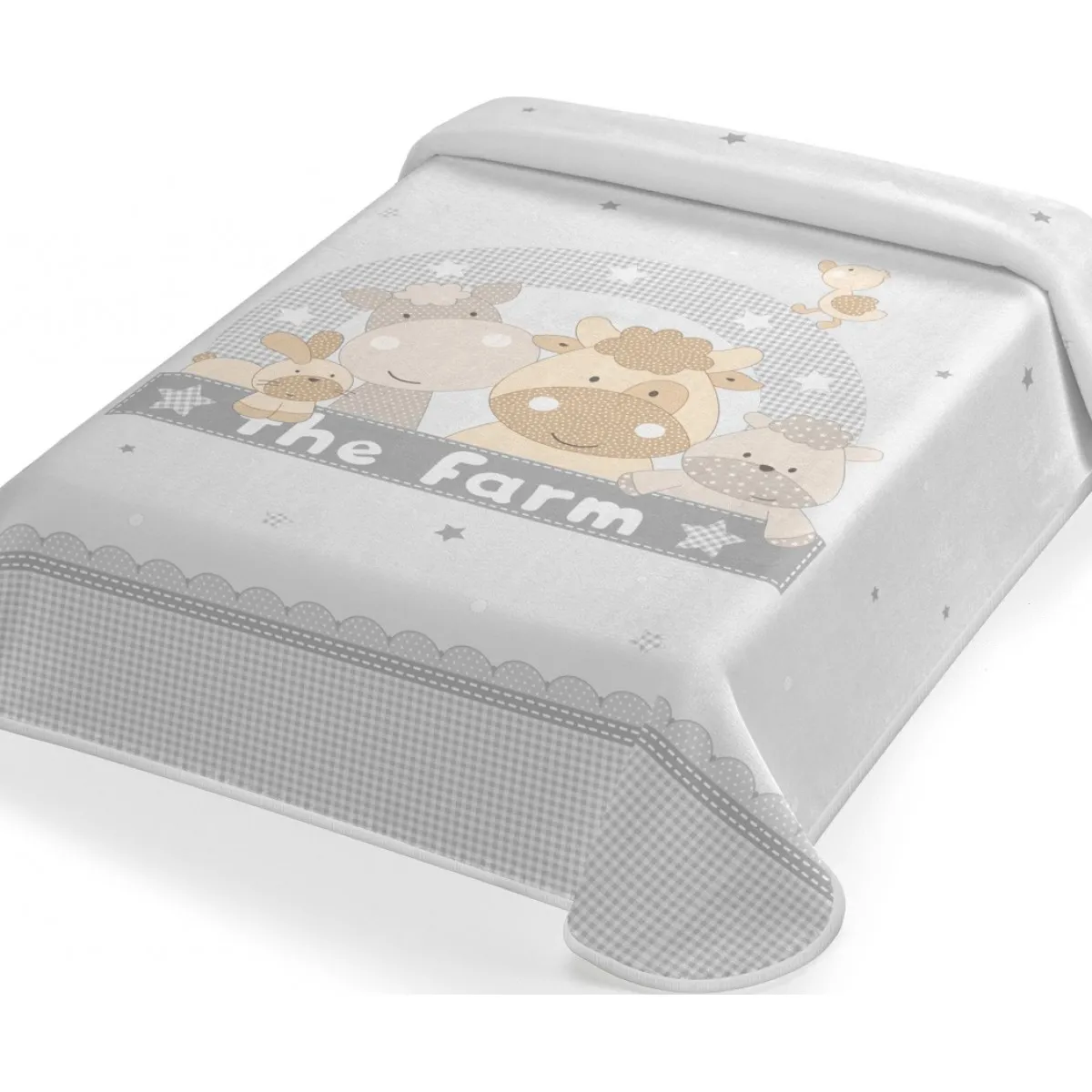 ΚΟΥΒΕΡΤΑ ΙΣΠΑΝΙΑΣ ΚΟΥΝΙΑΣ 110X140 BELPLA STER 664 GREY