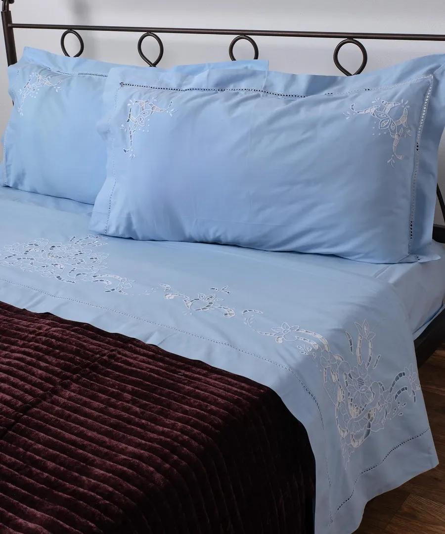 ΧΕΙΡΟΠΟΙΗΤΟ ΚΟΦΤΟ ΣΕΝΤΟΝΙ 800 ΤΕΣΣΑΡΩΝ ΤΕΜΑΧΙΩΝ (225CM X 270CM) ΣΙΕΛ