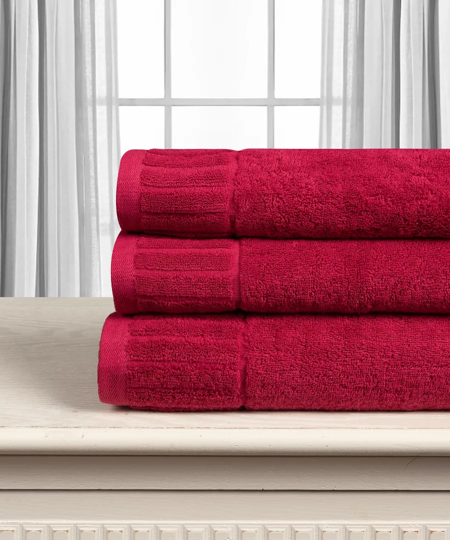 Βαμβακερή πετσέτα ΜΕΛΩΔΙΑ 600gsm (40cm x 60cm) crimson