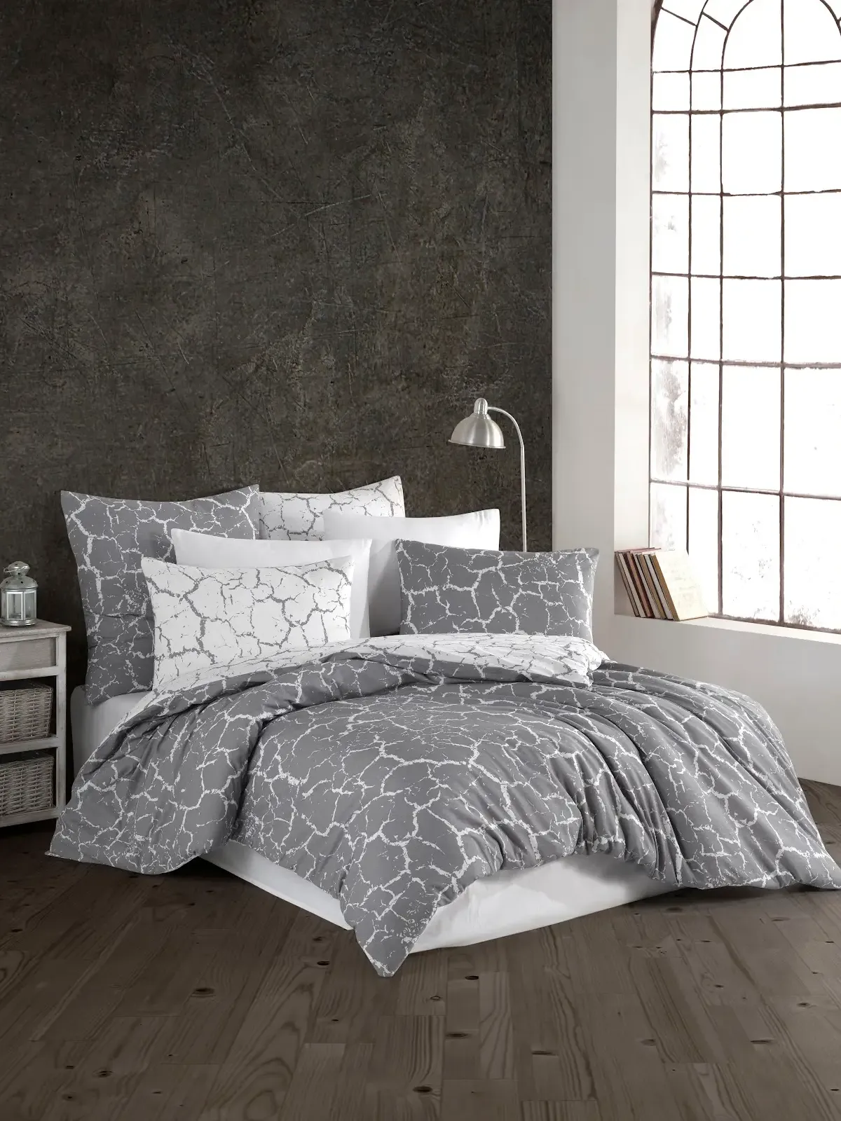 ΝΕΧΤ 3197 ΜΕRCΕR ΣΕΤ ΘΗΚΗ 100%CΟΤ 230Χ250 3ΤΕΜ - Γκρι