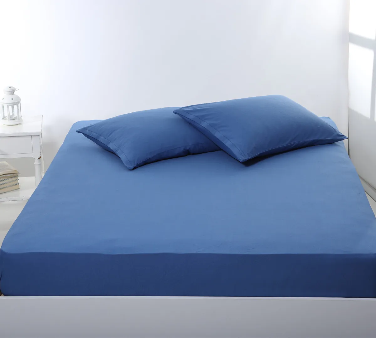 Σεντόνι με λάστιχο jersey (100cm x 200cm + 35cm) jean