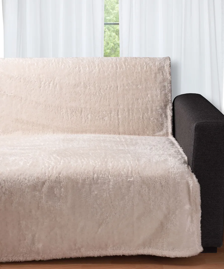 Διακοσμητικό fleece ριχτάρι 029 (150cm x 200cm) nature