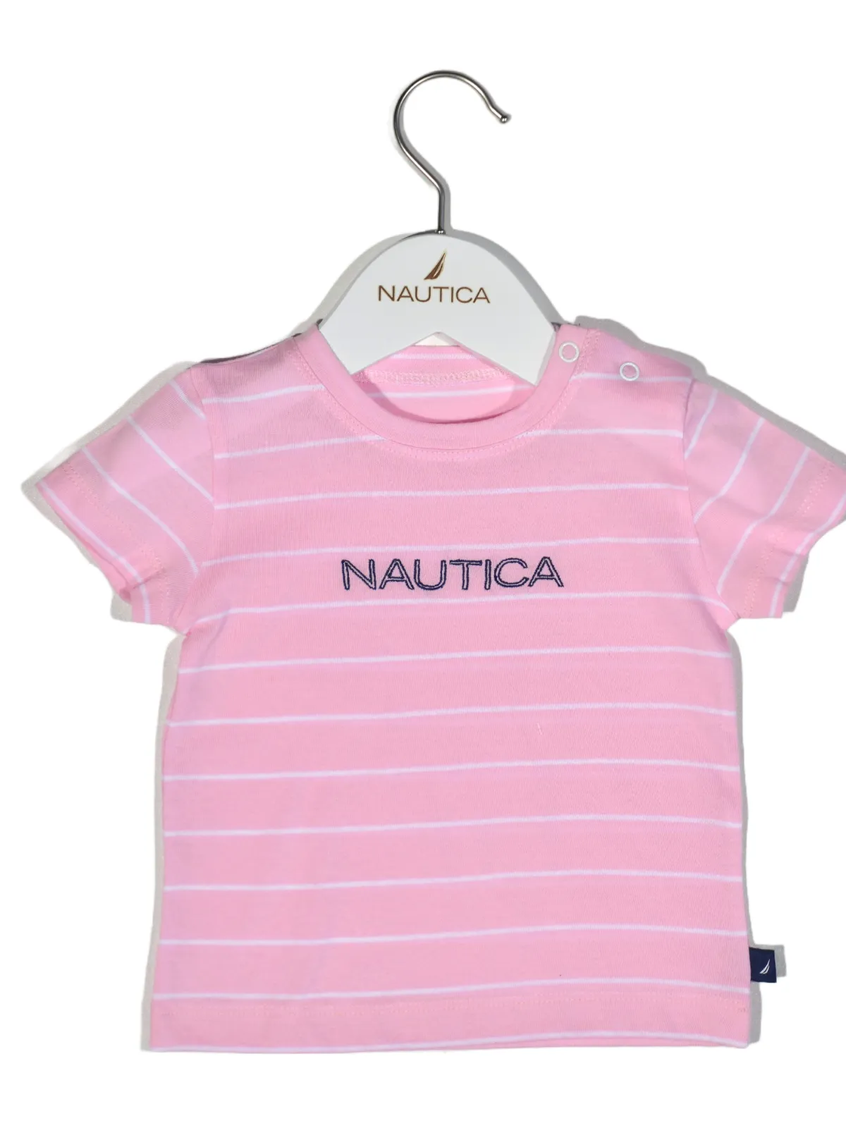 T-Shirt Jersey Organic Design 12  Ροζ Ριγέ 86cm 12-18 μηνών