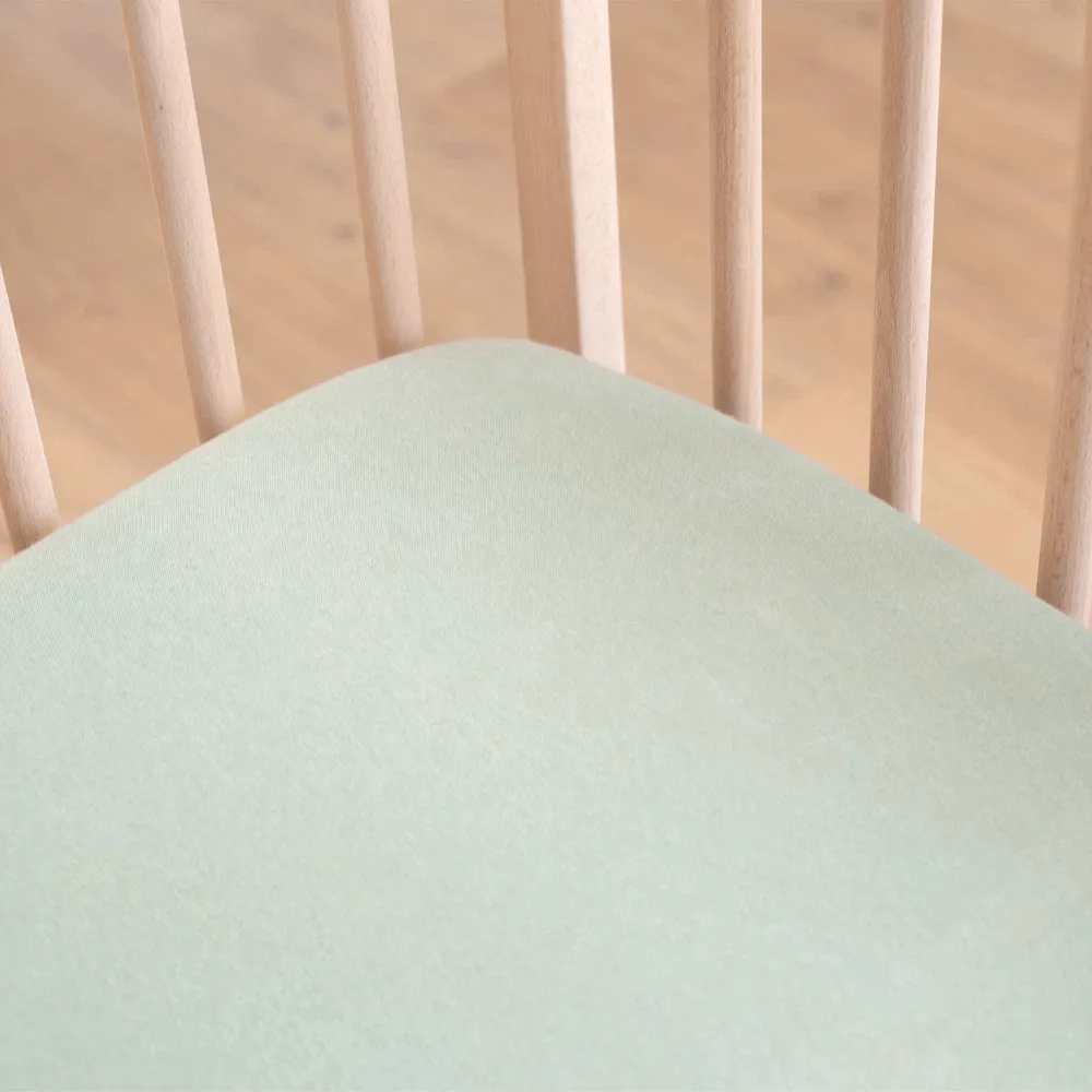 Κατωσέντονο με Λάστιχο Μακώ Jersey Μέντα Σκούρο 70x140cm Trois Kilos Sept