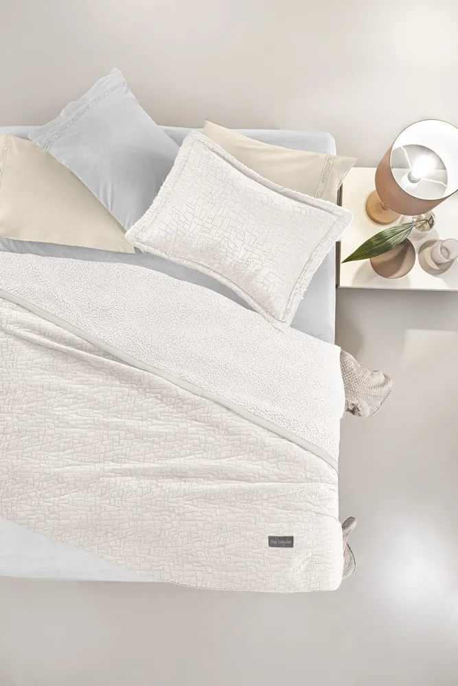 Σετ 2τμχ Κουβέρτα Bolzano Ivory 