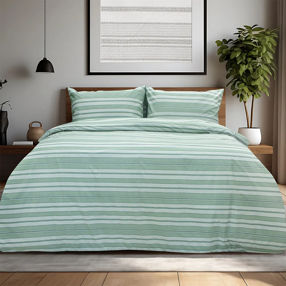 LINO Σετ Σεντόνια Με Λάστιχο (105x200+32) Carril Λαδί