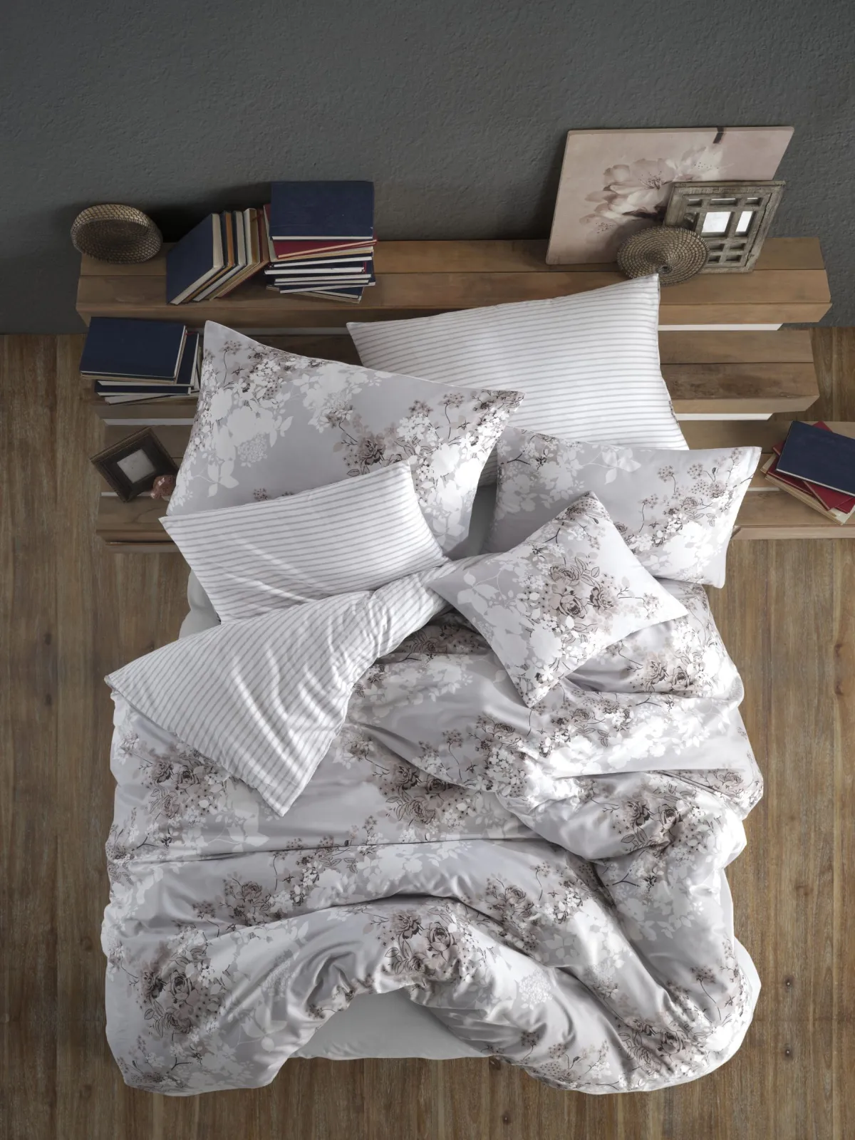 ΝΕΧΤ 3214 ΑΜΕLΙΑ ΣΕΤ ΣΕΝΤΟΝΙ 100%CΟΤ SΑΤΙΝ 235Χ260 4ΤΕΜ