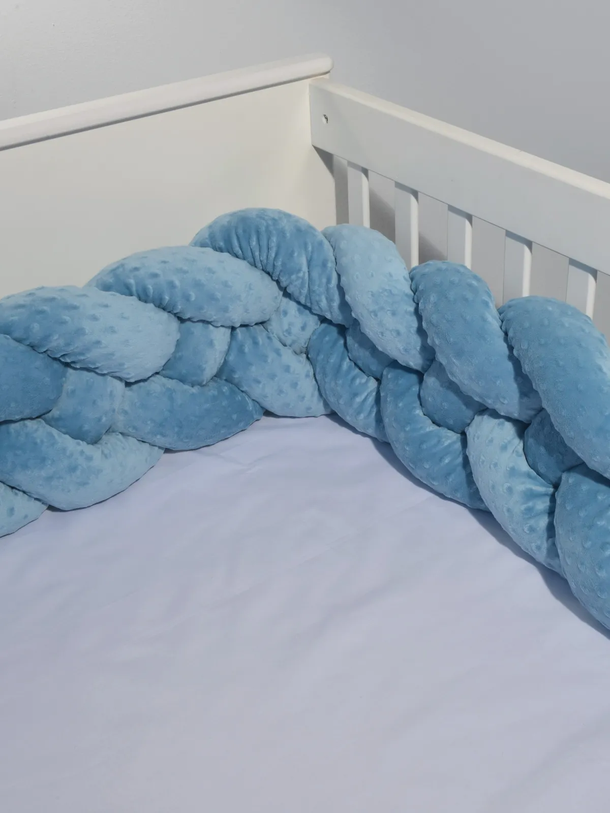 Πλεξούδα βελουτέ 20Χ200 cm Μέντα Σκούρο Ανάγλυφη Τετραπλή Design 9270 Oliver Baby