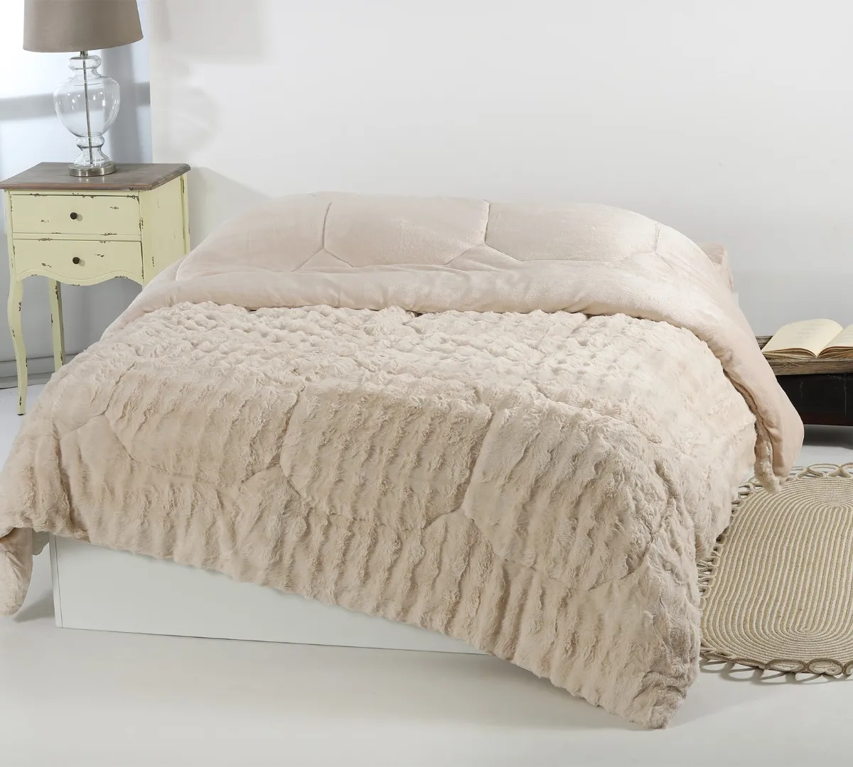 Κουβερτοπάπλωμα burble (240cm x 260cm) cream