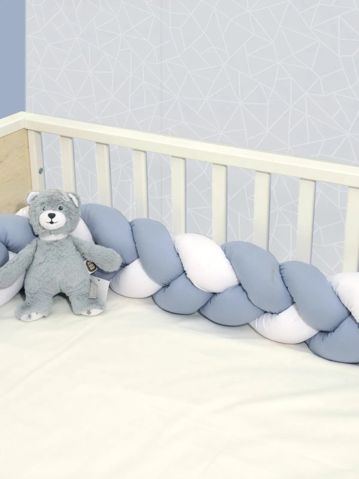 Πλεξούδα τριπλή βαμβακερή 20X200  με ειδική εσωτερική επένδυση Design 3170 Oliver Baby