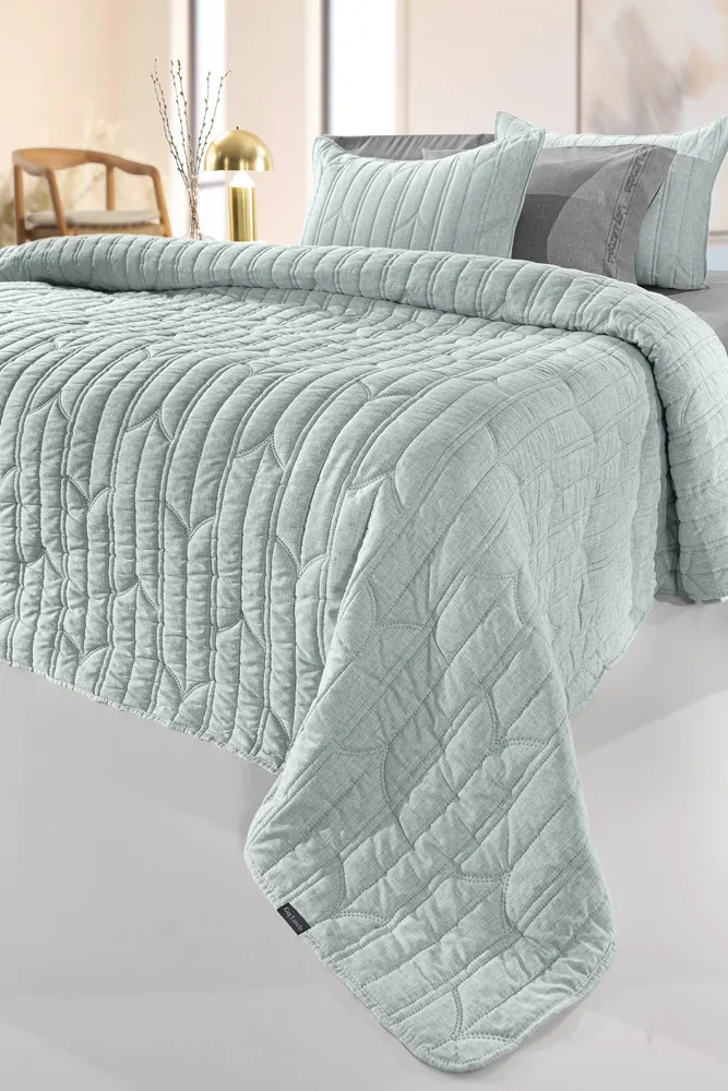 Σετ 2τμχ Κουβερλί Aurora Mint 