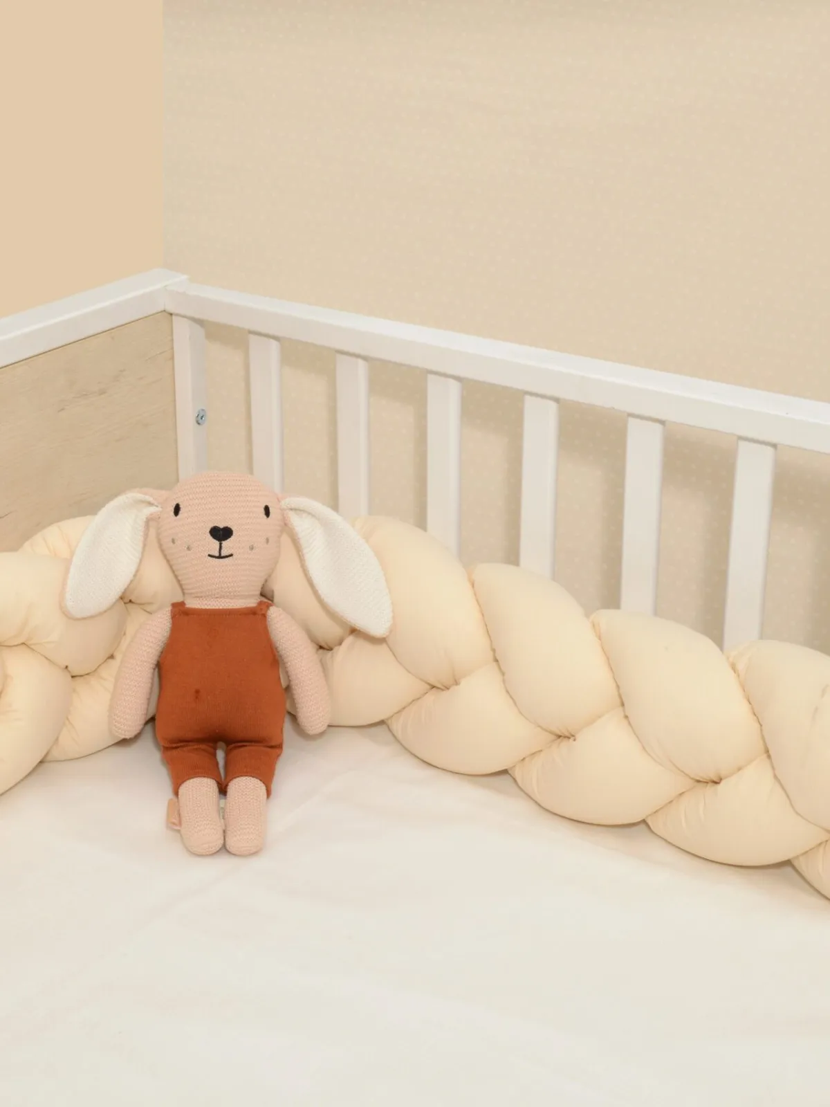 Πλεξούδα τριπλή βαμβακερή 20X200  με ειδική εσωτερική επένδυση Design 314 Oliver Baby