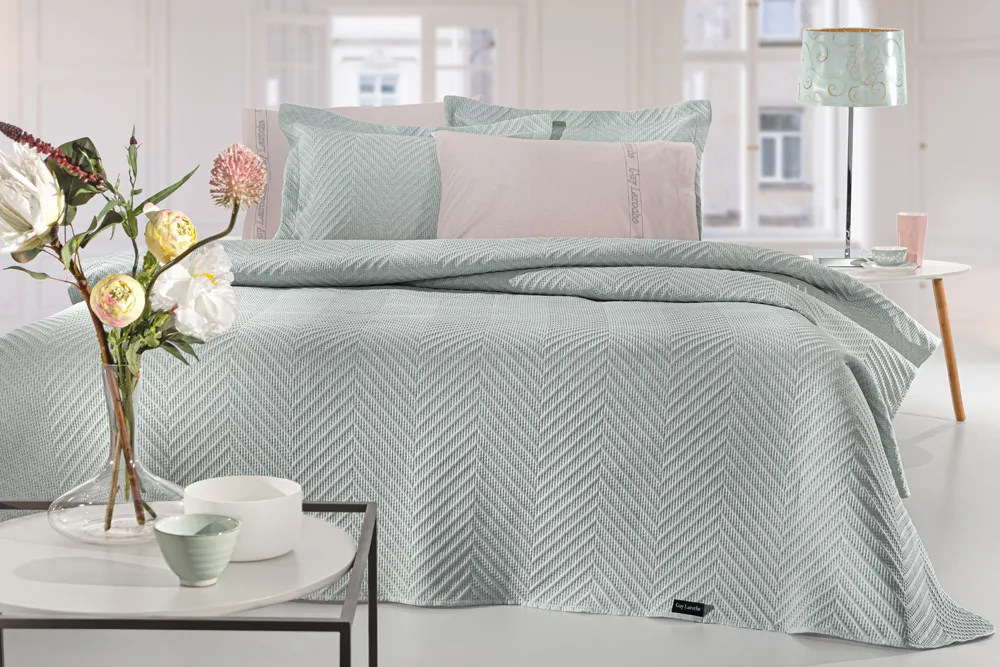 Σετ 2τμχ Κουβερλί Hamptons Mint 