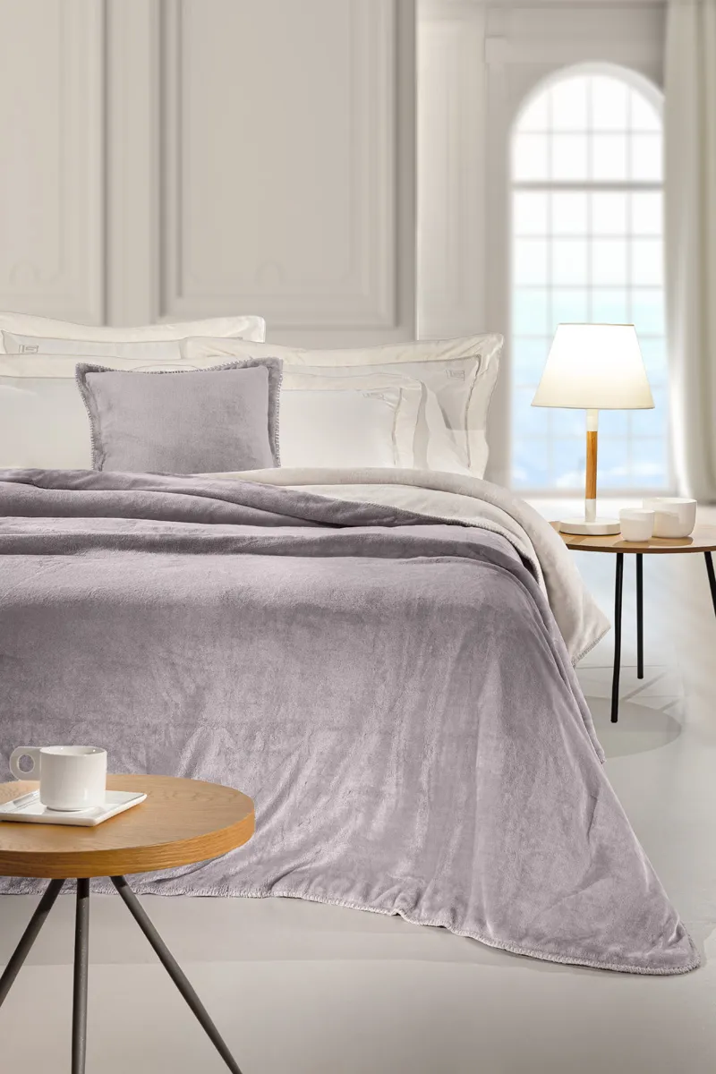 Σετ 2τμχ Κουβέρτα Velvet Melanze 