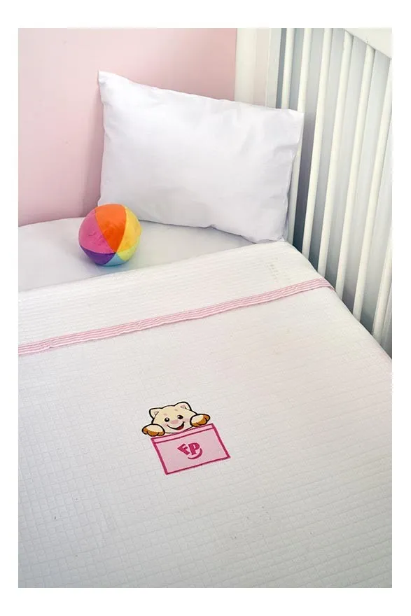 Πικέ Κουβέρτα Κούνιας 100x140cm Design 206