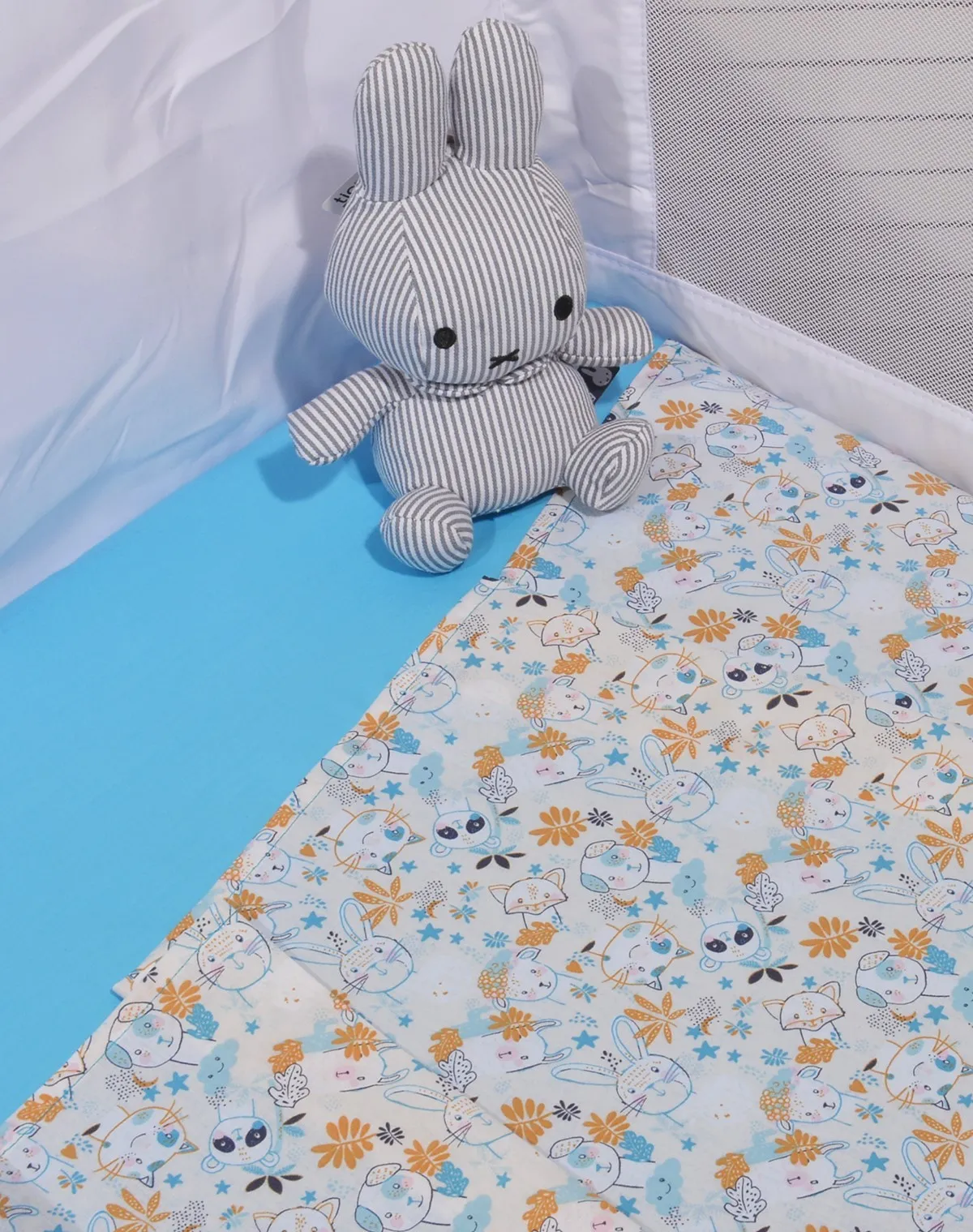 Σεντόνια Λίκνου Σετ 2τ - 80x100 -100% Βαμβάκι Design 200 Oliver Baby