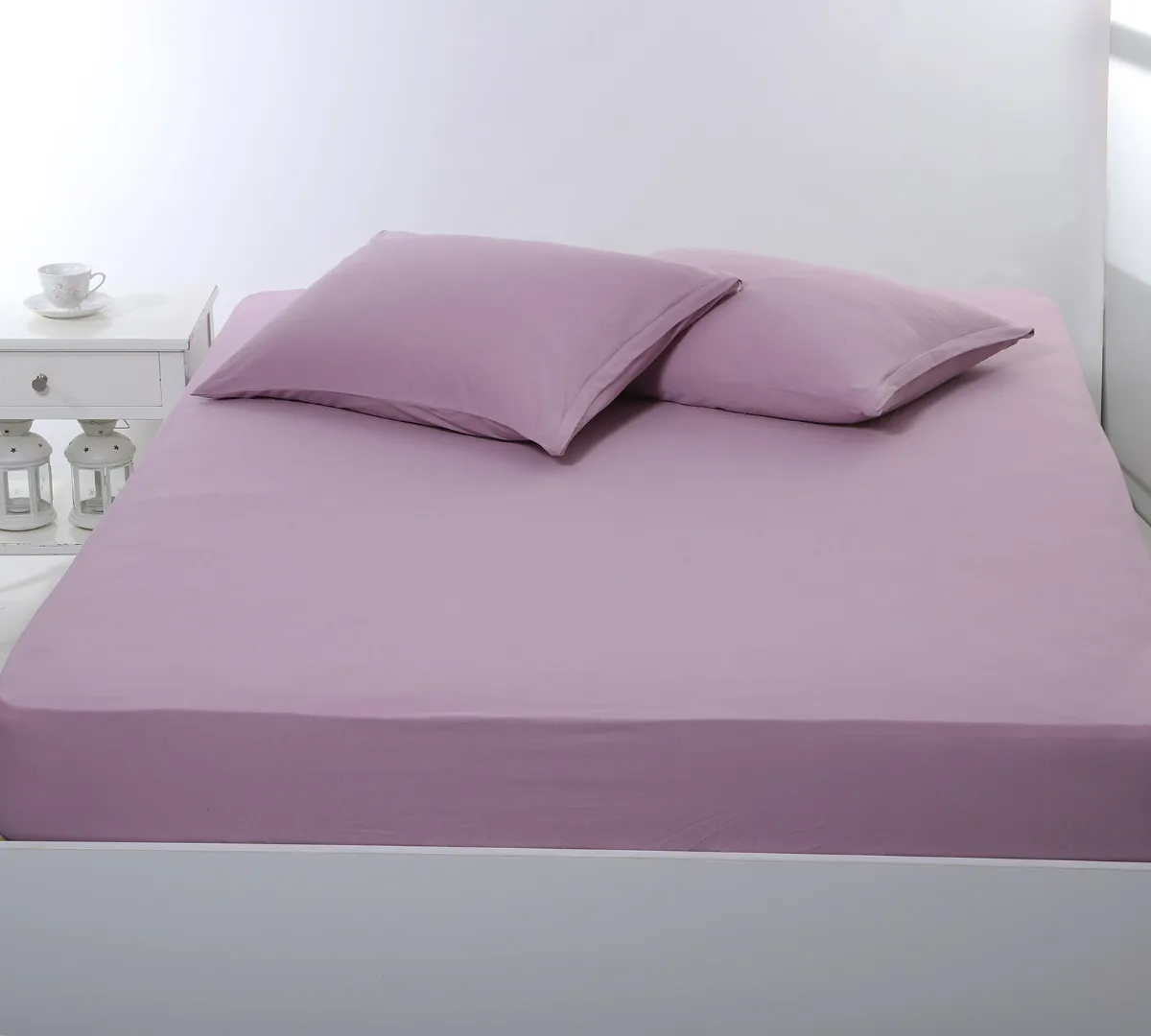 Σεντόνι με λάστιχο jersey (160cm x 200cm + 35cm) syklamen