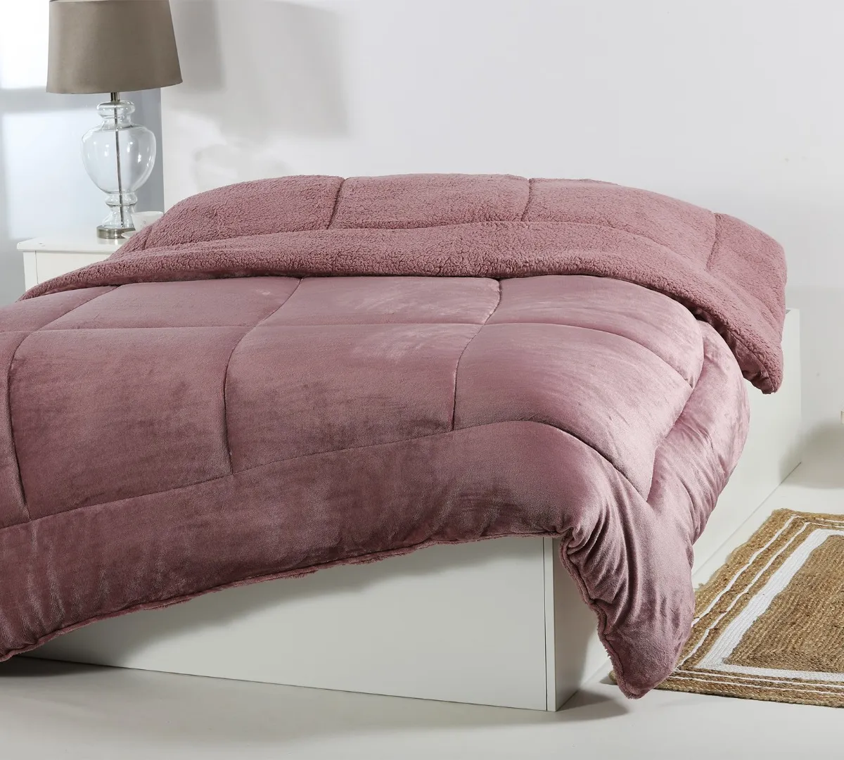 Κουβερτοπάπλωμα solid (240cm x 260cm) rust red