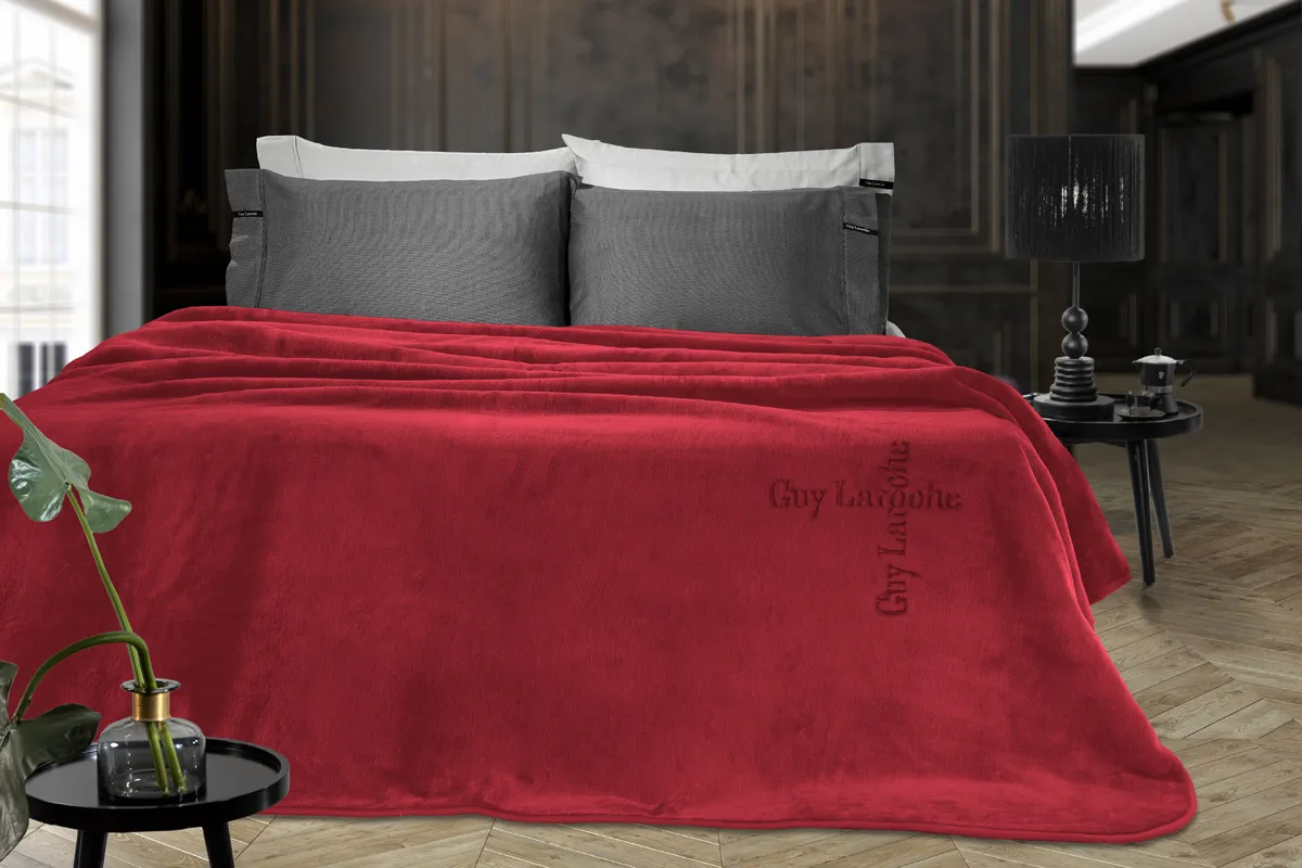 Κουβέρτα Logo Burgundy 