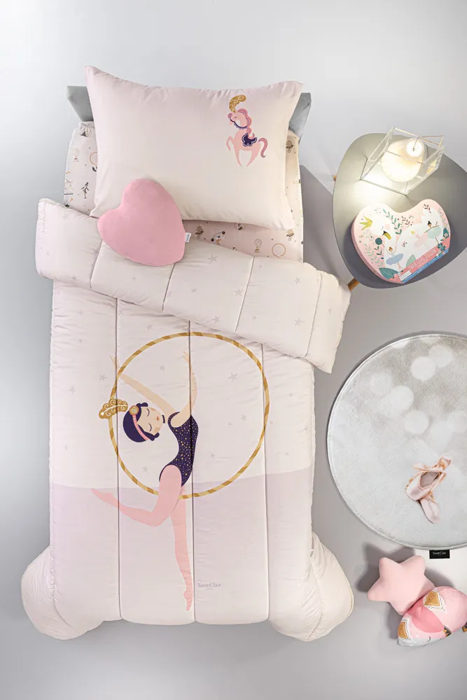 Κουβερλί Enjoy Pinky Suede 