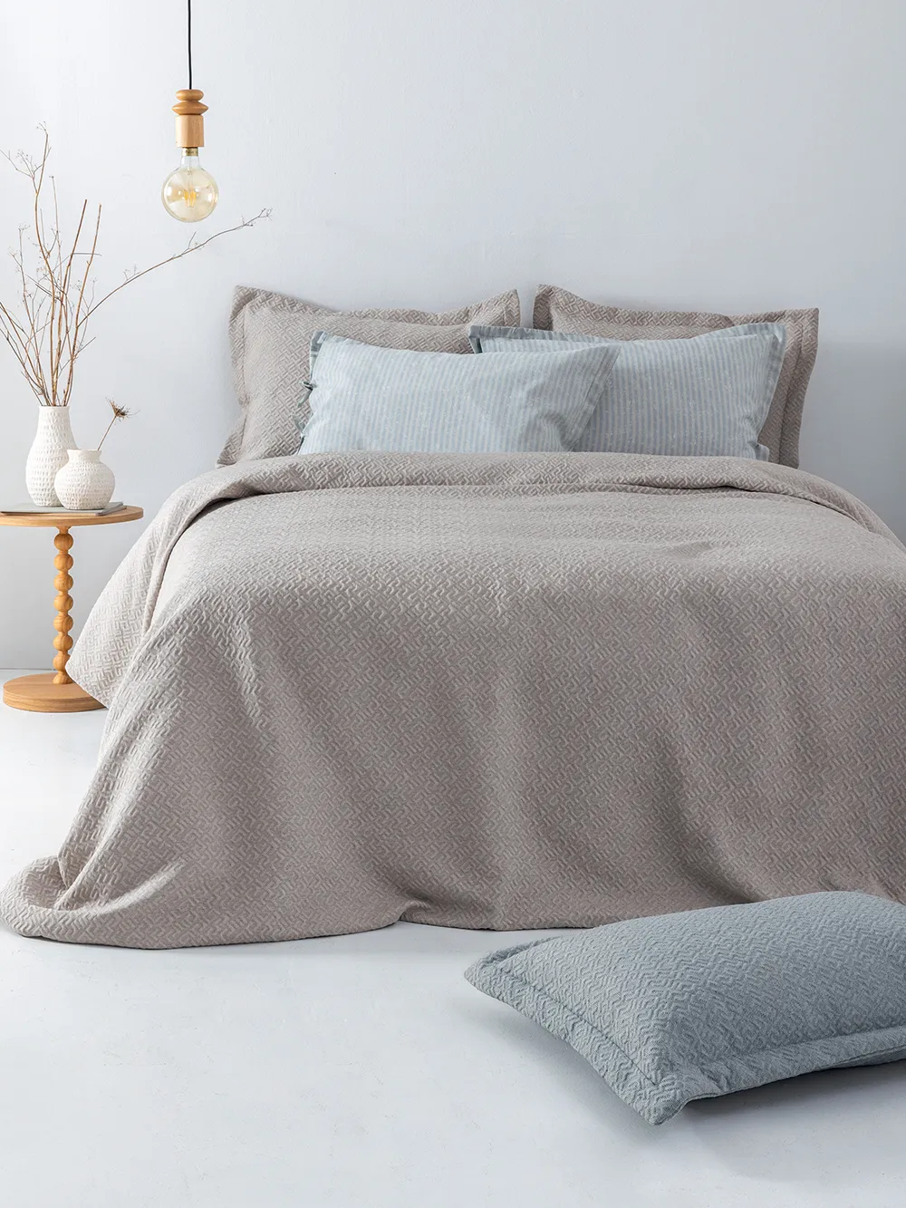 Κουβέρτα Matelasse 170X260 ZOE BEIGE