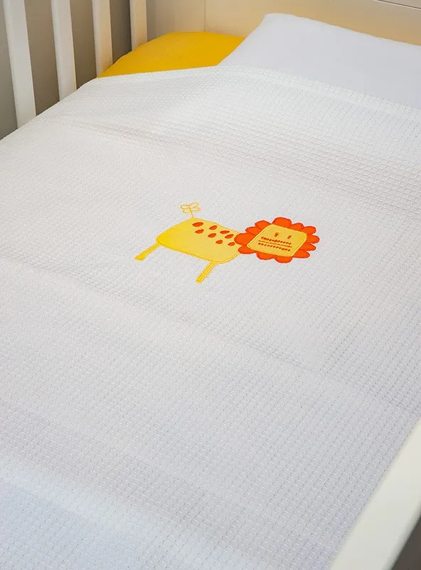 Baby Oliver des.470 Κουβέρτα Πικέ Αγκαλιάς 80x100